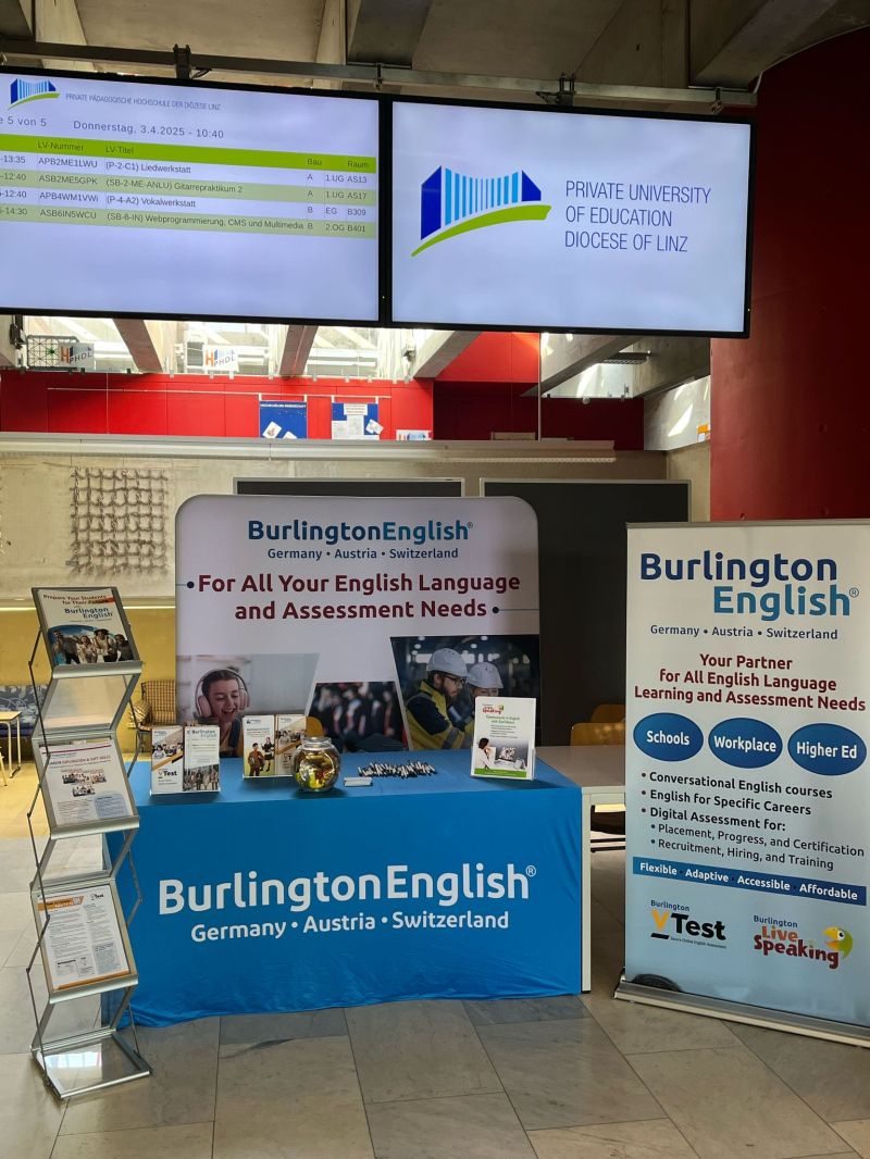 Burlington English stand at CLILvoc Conference